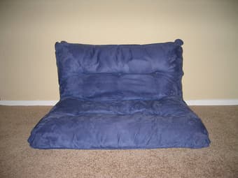 ***Beautiful Blue Pottery Barn Futon (Half Size) - $49 1
