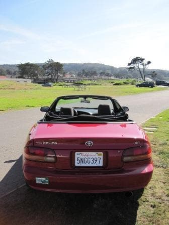 1996 Toyota Celica GT Red Convertible ($3495) 3