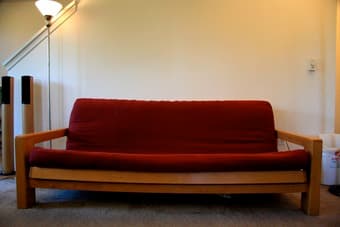For Sale: Full Size Futon Bed with wooden frame 2