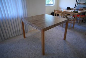 Solid Wooden Dining Table- $40 1