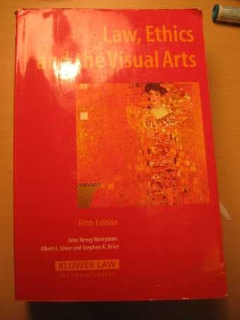 Textbook- Law, Ethics, And the Visual Arts - $110 1