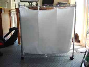 Laundry cart with 3 compartments - $25 2