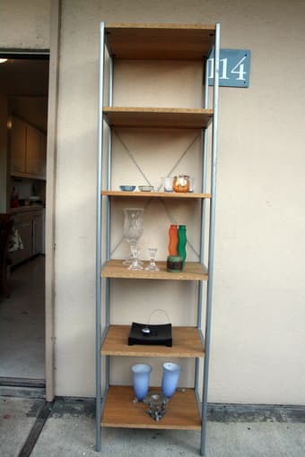 ikea book shelf/ organizer ($15) 1