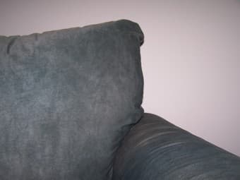 green microfiber loveseat couch 50 1