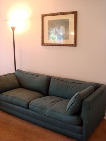 Couch, Loveseat, and Armchair for Sale (free pillows and footstool) 1