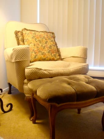 Couch, Loveseat, and Armchair for Sale (free pillows and footstool) 3