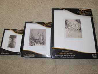 Black picture frames, boxed as new, ART CARE 1