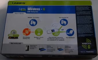 Linksys Wireless G USB Network Adapter wusb54gc, $20 2