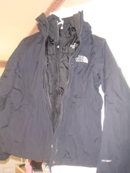 North Face black women sky jacket $50 2