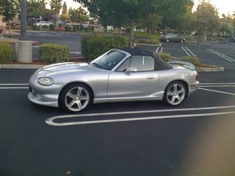 1999 Mazda Miata SILVER MX-5 with AFTERMARKET MODS AND STYLE 2