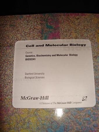Bio41 Cellular & Molecular Biology-$35 2