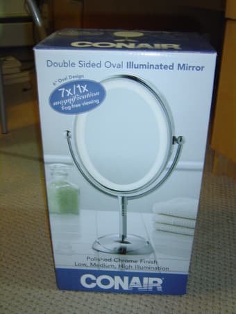 $15 - Conair Double Sided Oval Illuminated Mirror, 7x/1x Magnification 3