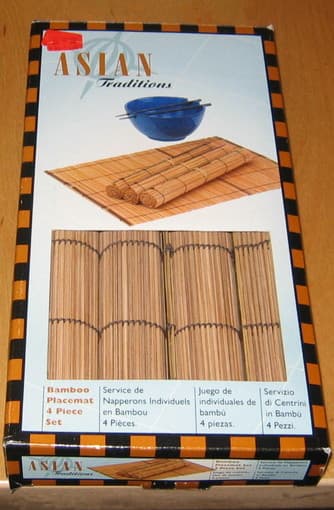bamboo placement set of 4 - $8 1