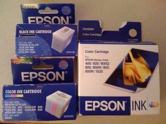 3 Different Epson Printer Cartrigdes, new in boxes, 5$ each 1