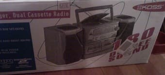 Koss CD Player Dual Cassette Radio Stereo- $45 1
