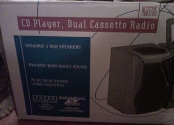 Koss CD Player Dual Cassette Radio Stereo- $45 2
