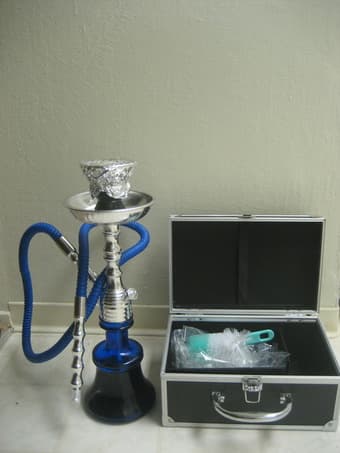 17" Blue/Silver Hookah! ONLY $25 1