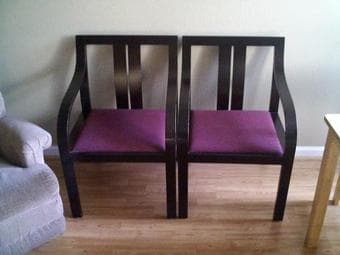 furniture for sale -- chairs, sofa, floor lamp, oscillating fan 1