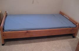 Twin bed with mattress for $50 1