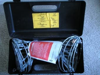 sales: printer and ink,  radial tire chains, dumbbell set 2