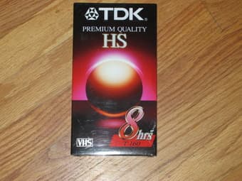 blank TDK videotapes, 8hr and 6hr - $2 each 2