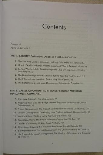 Career Opportunities in Biotechnology and Drug Development $40 2