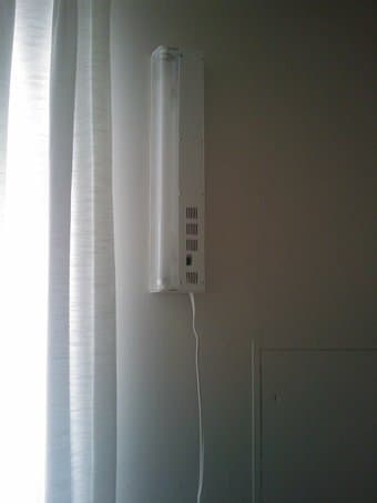 Moving Sale: Table lamp, Fluorescent reading light, Clock, Bike helmet 2