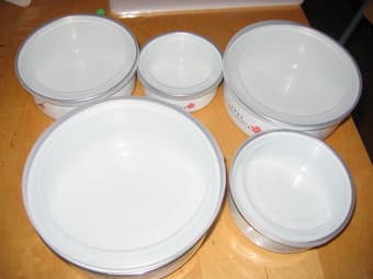10 pc stainless steel container set $15 1