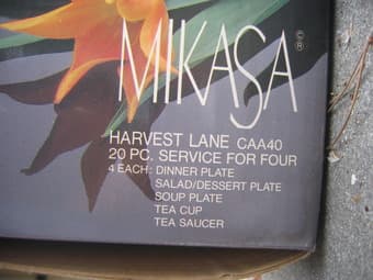 MIKASA harvest lane CAA40 20 pc. set for 4 - $65 3