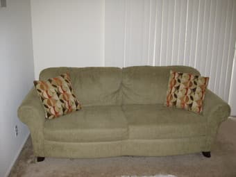 Sofa with pillows (price reduced) $95 1
