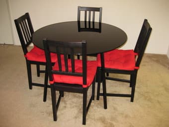 Dining table+4 chairs (price reduced) $80 1