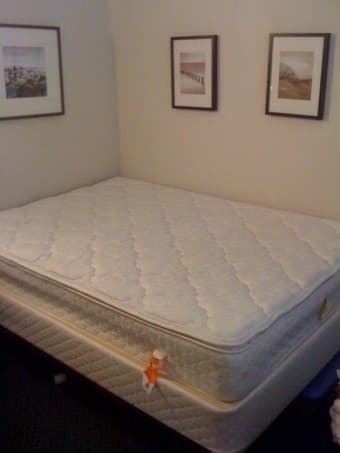Mattress - Full size Sealy Pillow Top + Box Spring + Harvard Frame $50 1