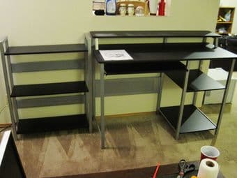 moving sale: tv stand, computer desk, shelf, etc 2