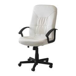 Window Fan + Leather IKEA desk chair - $30 for both 2