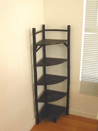 Corner Bamboo Rack Stand and bench 1