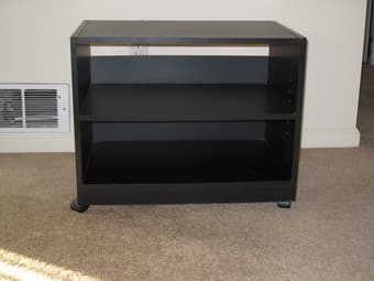 FS: Black rolling TV stand, $30 2