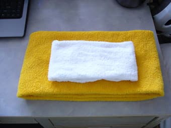 2xbig,2xsmall towels, $4.90 1