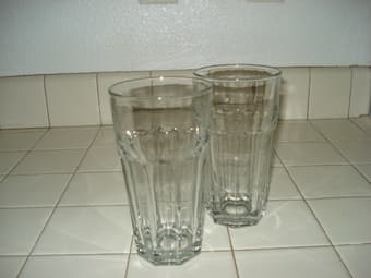 2 big glasses - $10 1