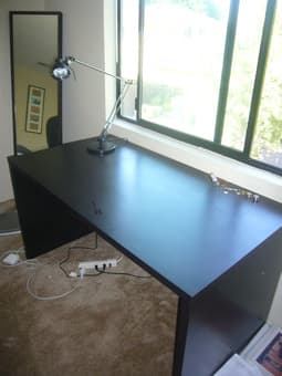 Selling 2 IKEA desks + 2 lamps (antifoni) (each set 50$) 1