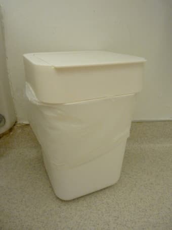 Trash bins $ 4, $ 4 and $ 7 1