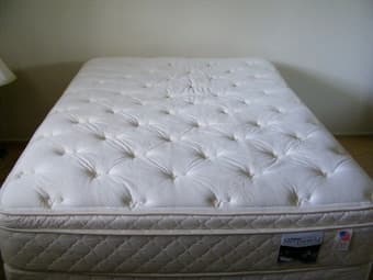 Great full size pillow top mattress + box for sale 2