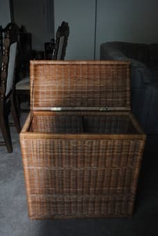 Wicker Laundry Hamper $25 2
