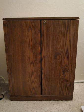 TV stand and matching DVD/VHS cabinet $40 ea. 1