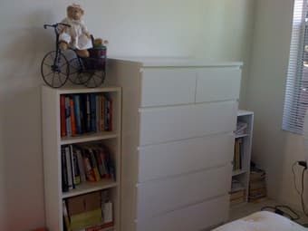 Chest of drawers (white) - $120 1