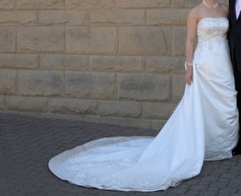 Satin Wedding Dress! 3