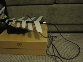 TV Antenna for $5, all in one universal remote $5 1