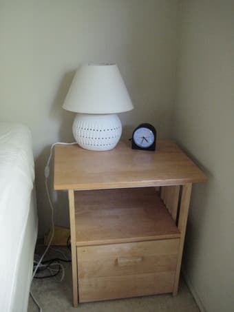 Nightstand - $ 10 (includes free alarm clock!) 1