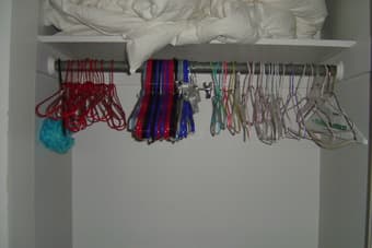 hangers 10 for $1, 10 for $2 and 5 for $2 1