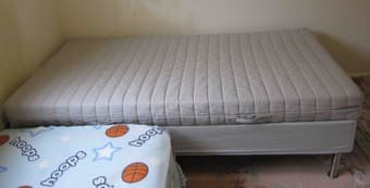 IKEA Twin Size Mattress + IKEA Box--$40 1