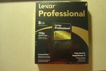 New Lexar compact flash 8Gb, 133x speed for $20 1